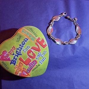 Beautiful Brighton TWIRL TWIST Etched Swirl Leaf Bracelet